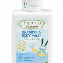 Jack n' Jill Simplicity Naturaalne shampoon/dushigeel 300ml